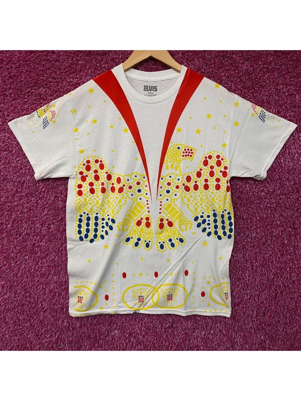 Elvis Presley Iconic Jumpsuit Costume Graphic Tee Small